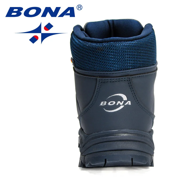 BONA-botas de nieve de piel nobuk para mujer, zapatos de felpa supercálidos, para senderismo al aire libre, invierno, 2023