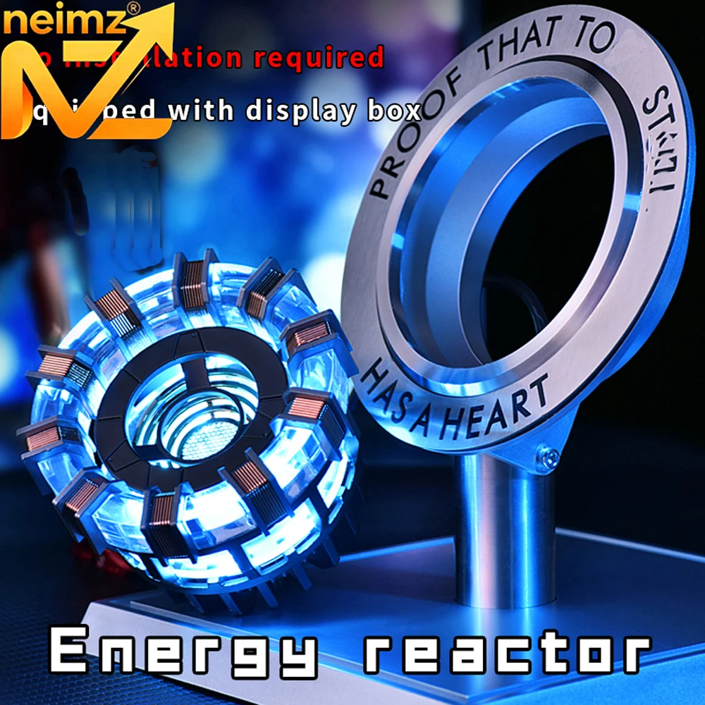 Image of Cosplay Arc Reactor Herzförmige LED-Licht-Brustlampe MK1, MK2 als Geschenk für die Dekoration des Spielzimmers oder des Schreibtisches