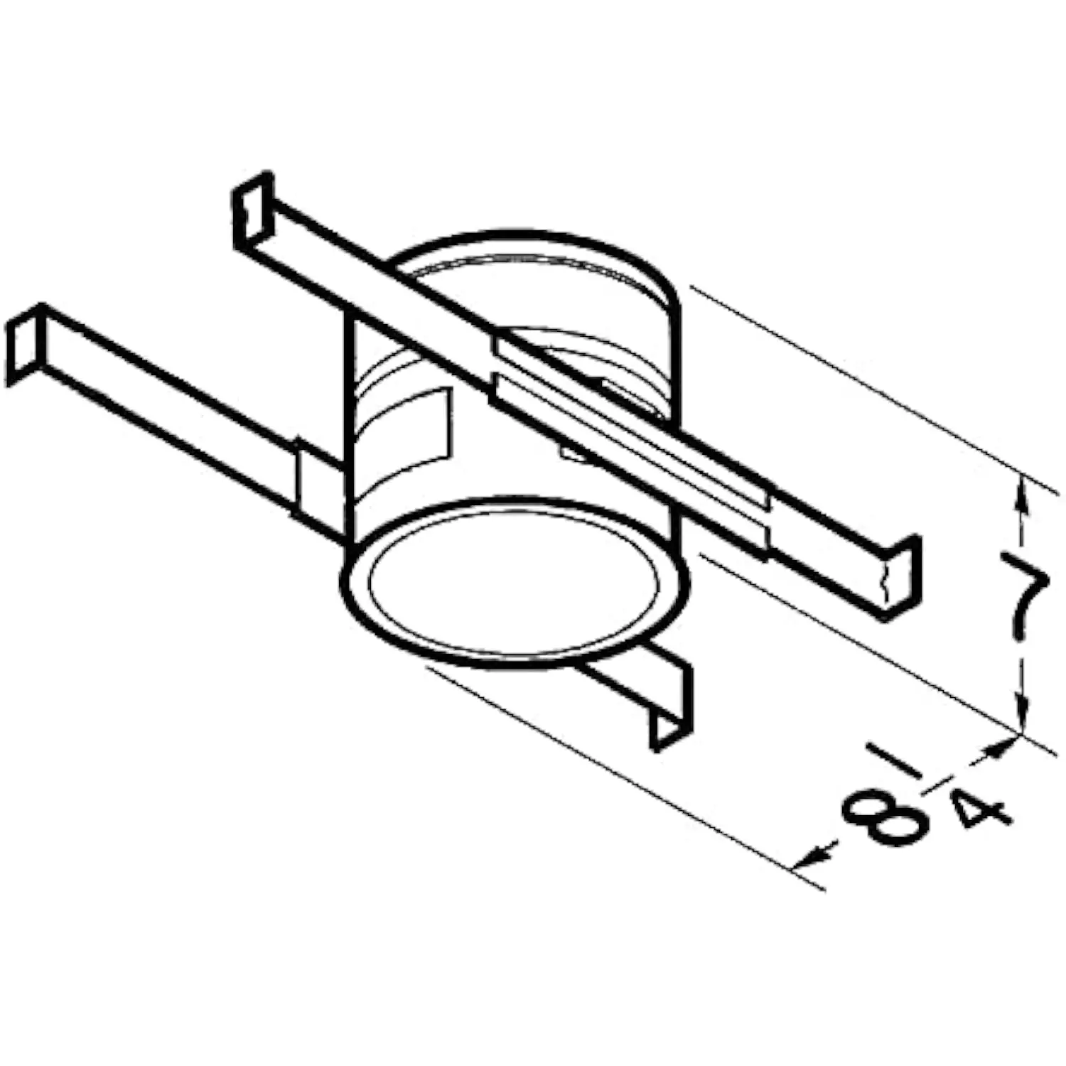 505 Exhaust Fan, White Vertical Discharge Ceiling Ventilation Fan, 8.5 Sones, 200 CFM, 8