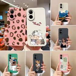For Realme C67 Cases Cute Cat Upgrade Liquid Silicone Full Coverage Shockproof Protector For Realme C 67 RealmeC67 Bumper Mask