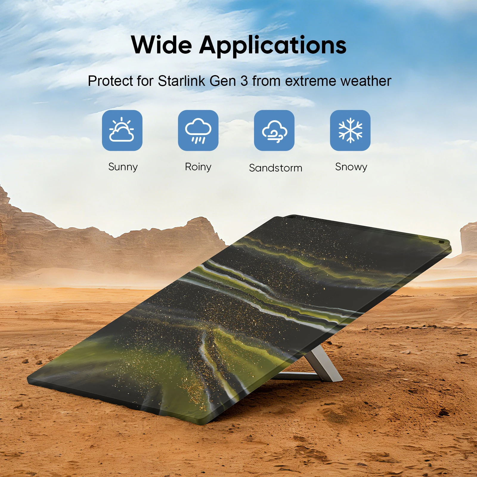 

For Starlink gen3 Satellite Dish Liquid Silicone Full Cover Portable Protective Case ﻿