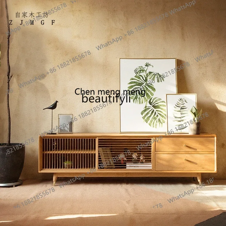 cc182RMetal النحاس انزلاق الباب الخشب الصلب الصوت والبصرية خزانة الشمال الحديثة خشب الكرز الأسود الجوز البلوط تخزين خزانة التلفزيون R