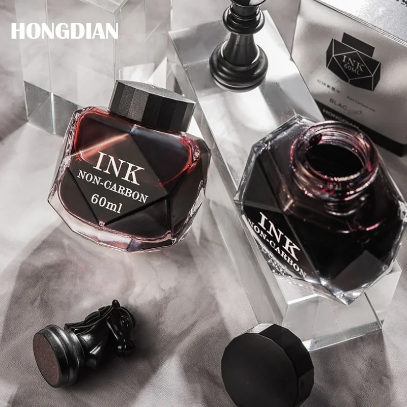 Imagem -01 - Hongdian Caneta-tinteiro Caneta Tintas de Recarga Tinta de Vidro Colorida Engarrafada Escritório e Material Escolar pk Jinhao 60 ml 18ml hongdian caneta tinteiro caneta tintas de recarga tinta de vidro colorida engarrafada escritorio e material escolar pk jinhao 60 ml 18ml 01