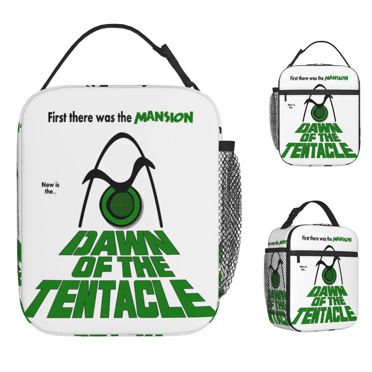 

Сумка для обеда Dawn Of The Tentacle Fun Lunch Box Офисная портативная сумка-тоут на молнии для девочек Оксфордская сумка-холодильник с графическим дизайном