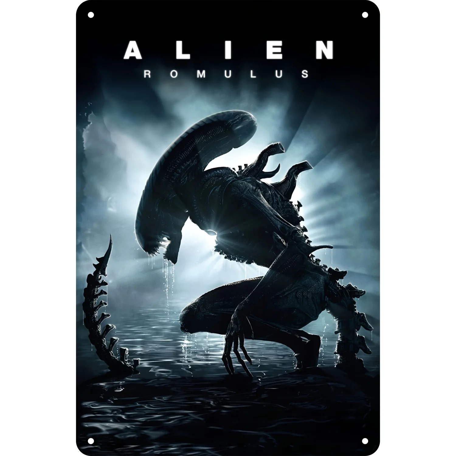 Room Decor  Alien Romulus Vintage Metal Tin Sign, Classic Movie Poster Wall Art, Home Bedroom, Bar, Cafe Decor,