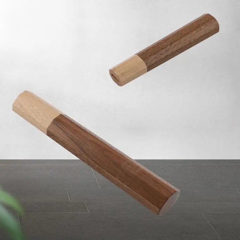 Manche de couteau octogonal pour bricolage, matériau semi-fini en acier Damas fait main, manche de couteau de cuisine