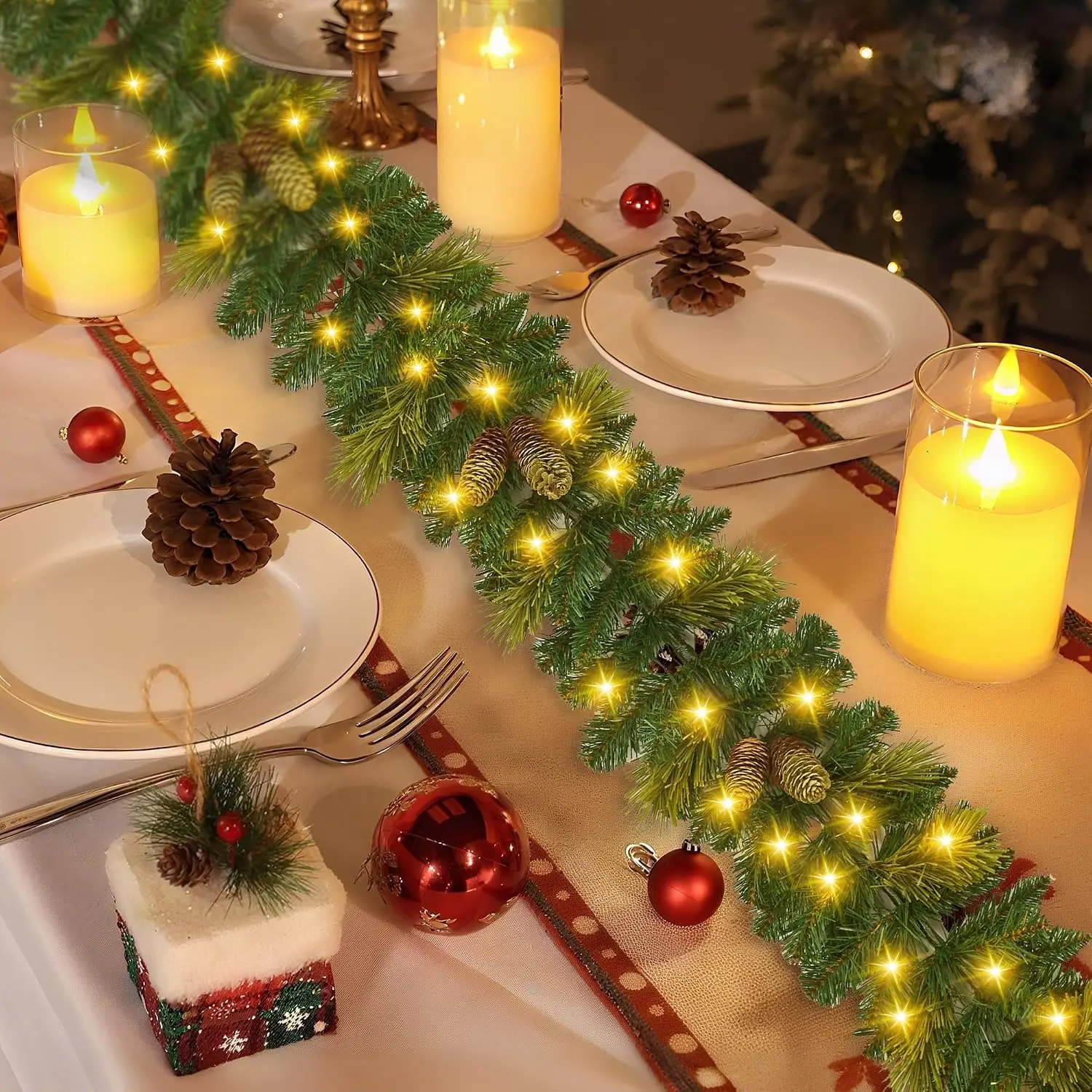 6FT LED Christmas Garland 6