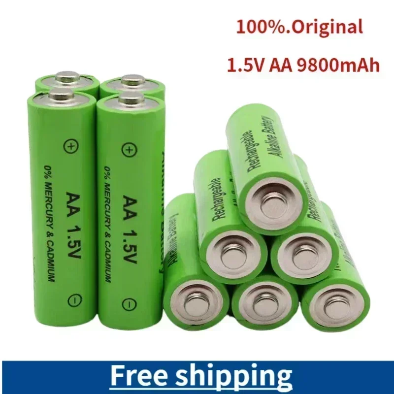 

1.5V New AA Rechargeable Battery 9800mAH 1.5V Rechargeable Battery LED Light Toy MP3