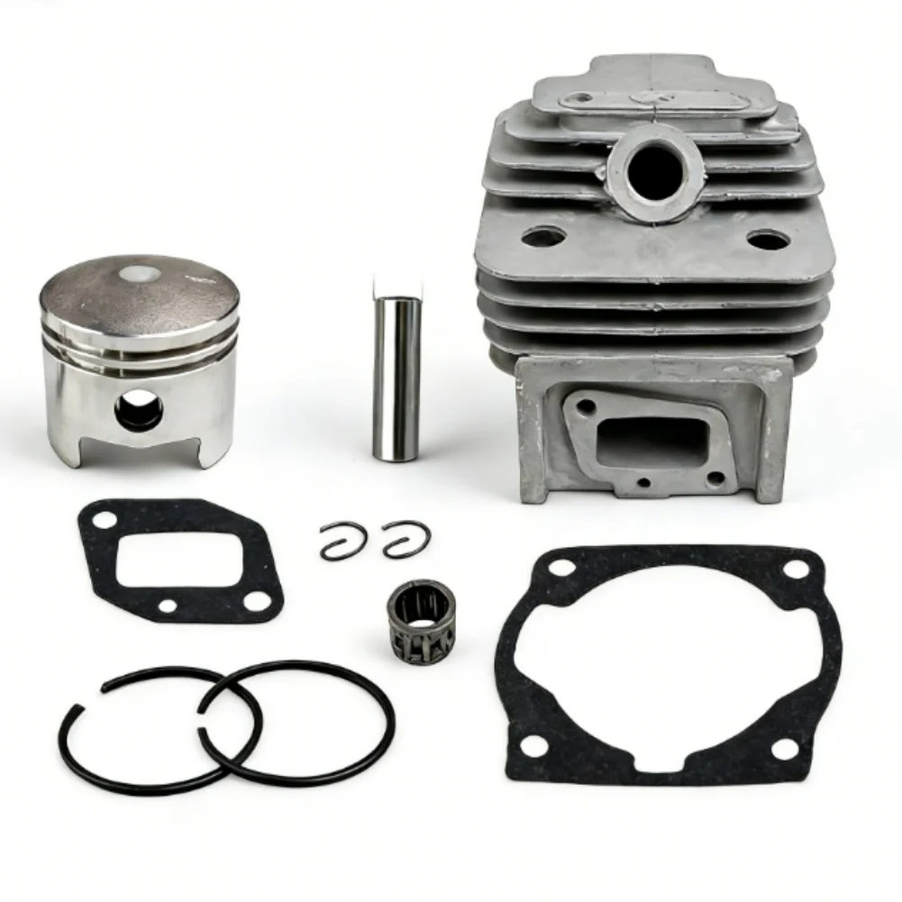 44mm Cylinder And For Piston Kit For 52CC 44-5 Brush Cutter, Metal Replacement Set With Rings And Pins