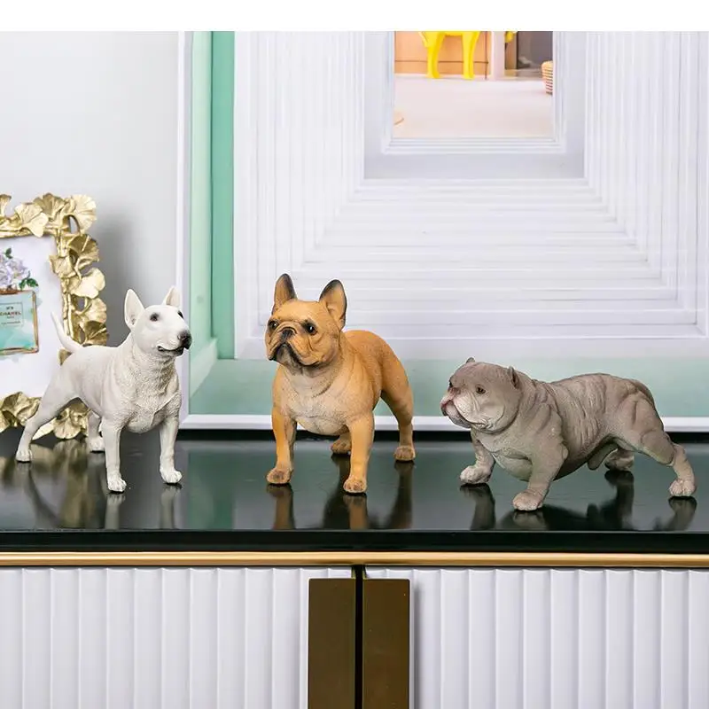 

Simulation Resin Statue Sculpture Model Living Room Simulation Dog Sculpture Decoration Home Statue Decoration Household Items