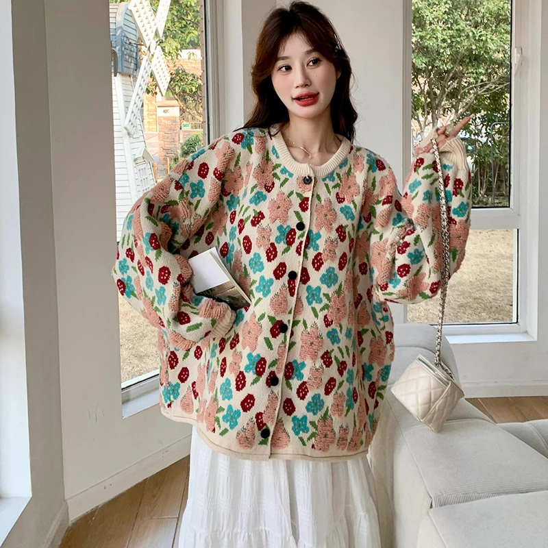 

Свитера Джемперы Кардиганы Женские Femme Oversize Панк с отделкой с шипами Рваные края Концерт Молода Рок Молода Rebellious Slim OL