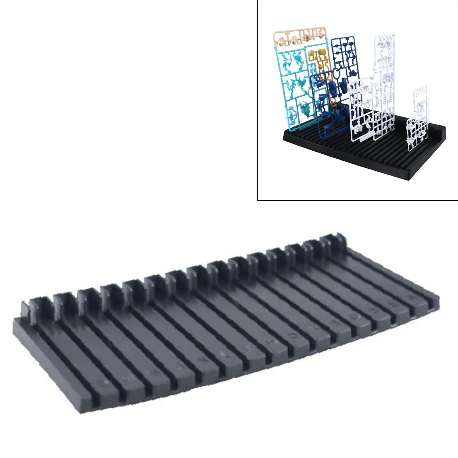 Pieces Shelves Tool Stand Holder Placement Rack,292Cmx2.5cm for Making Parts, Tank Ship Car,Action Figures