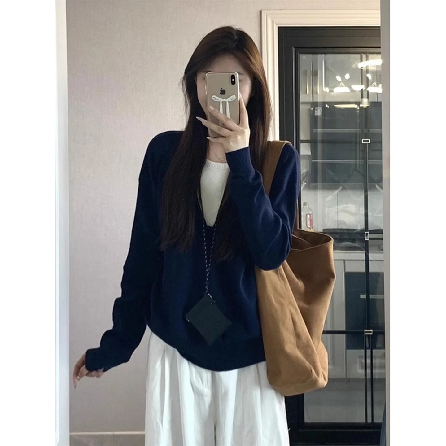

Pullovers Womens Fawn Frosted Ice Like Diamond Embroidering Stitching Sewing Decorating Embellishing Adorning Enhancing Sweaters