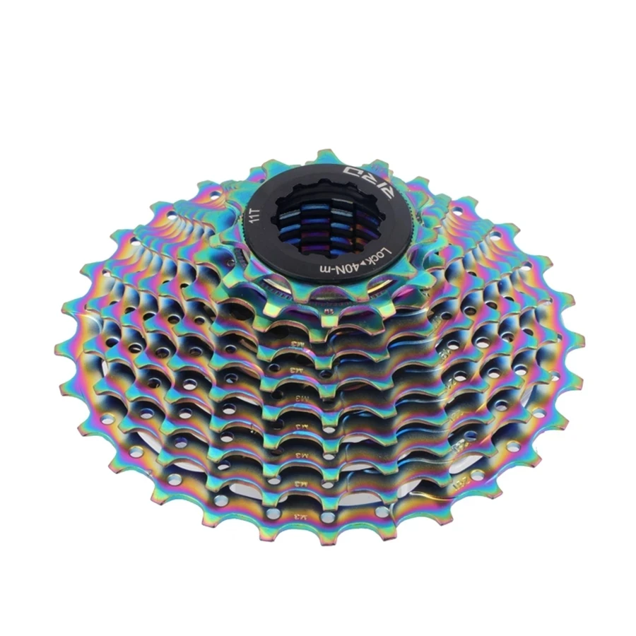 Road Fold Bike Cassette 9S 10S 11S Speed Flywheel 11-28T 286g Rainbow Bicycle Cassette Sprocket Bicycle parts for Shimano SRAM