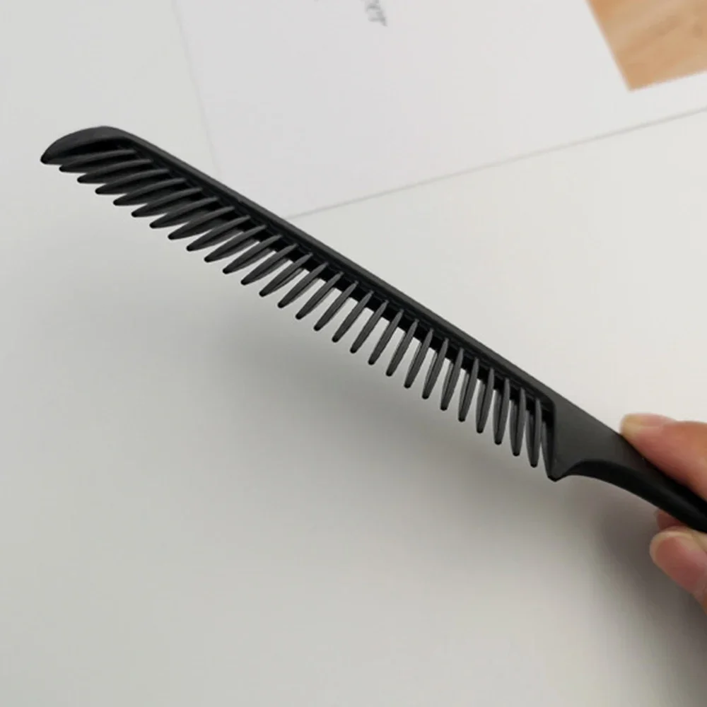 Black Flattop Hair Cutting Comb Wide Tooth Men Cut Hair Brush Professional Salon Barber Hair Clipper Hairdressing Salon Combs