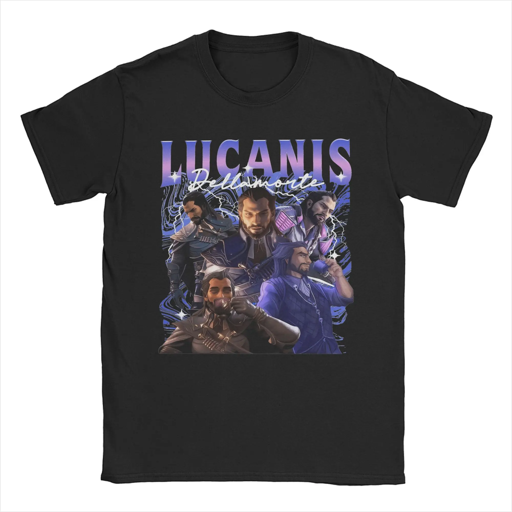 Hipster Lucanis Dellamorte T-Shirts Men Crew Neck Cotton T Shirts  Short Sleeve Tees Original Clothes