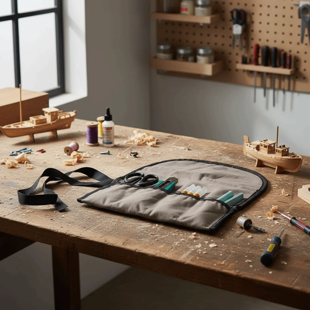 حقيبة أدوات متعددة الأغراض من قماش أكسفورد، تصميم قابل للطي، جيوب متعددة، حقيبة تخزين الأدوات، تصميم معلق عالي التحمل، حقيبة أدوات قابلة للطي #3