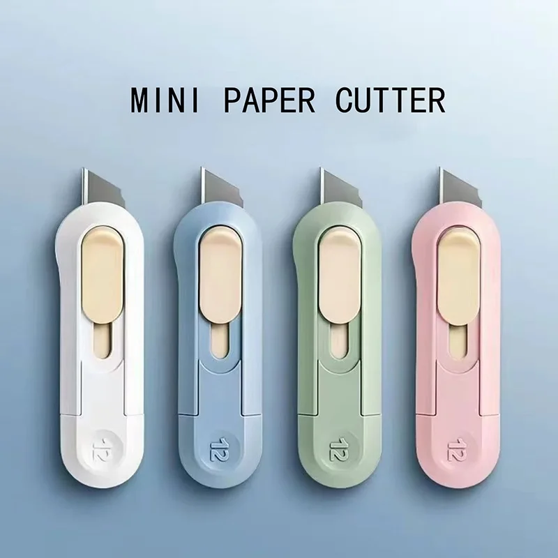 Practical Mini Pocket Paper Cutter Utility Artwork Knife Box Opener Wallpaper Tool For Various Office And School Stationery Task