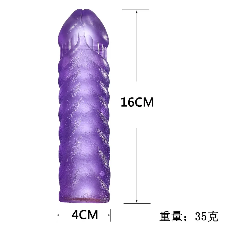 Penis Cover Cock Sleeve Reusable Condom Cockring Men Extensible Sextoy Delay Ejaculation G Spot Stimulator Couple Eroic Products