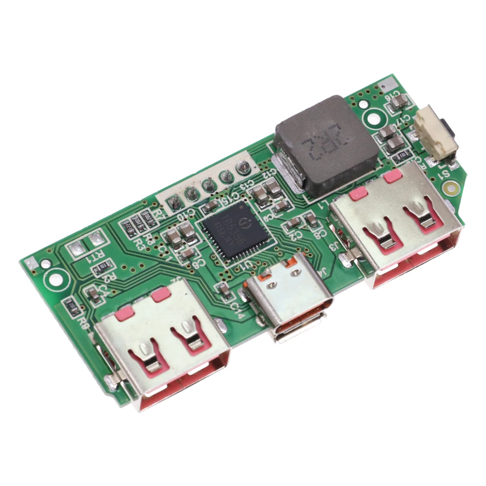 Type-C Micro-USB Double Port 5V 3A Lithium Battery Digital Display Fast Charging Module IP5356 QC3.0 2.0 PD3.0 PD2.0/AFC/FCP
