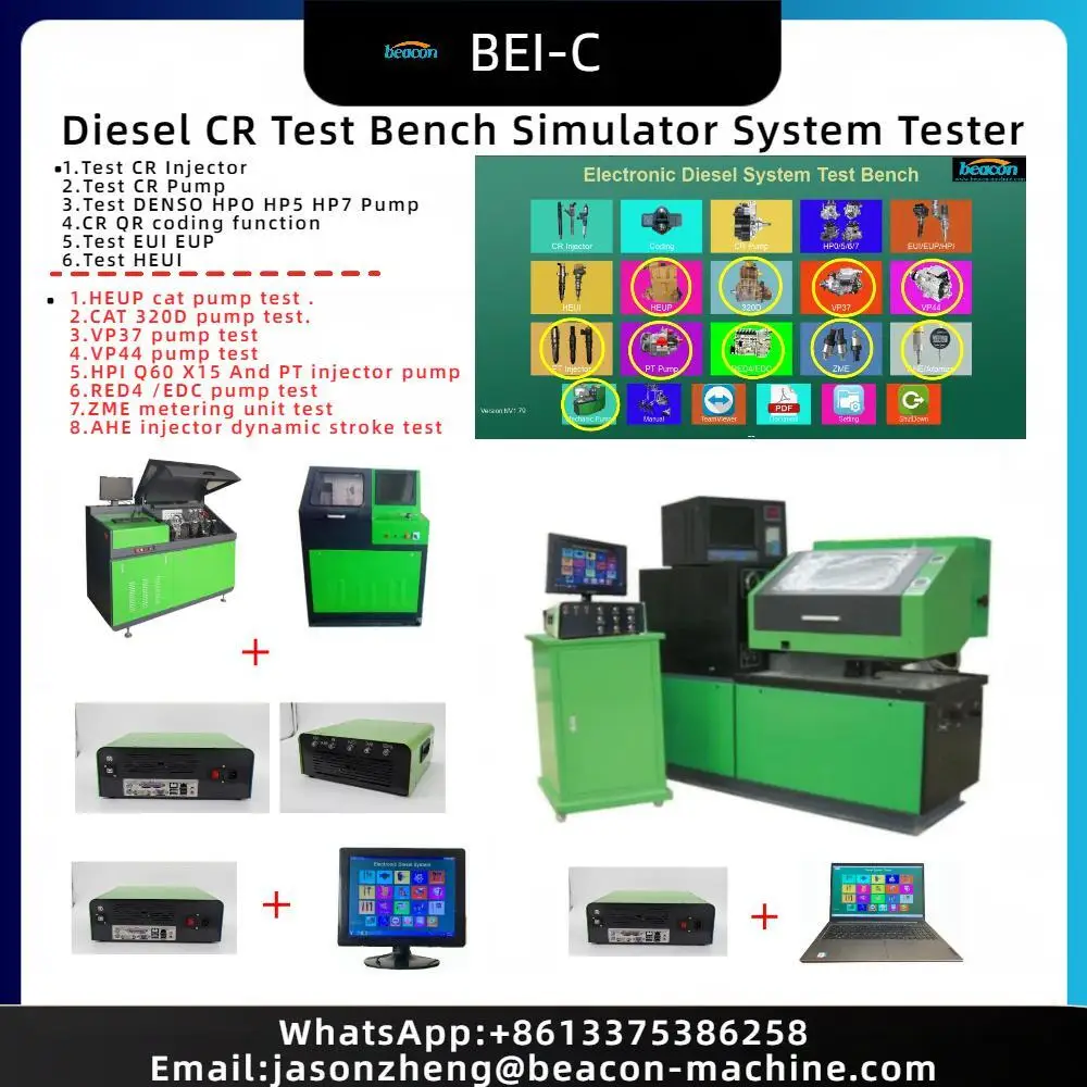 CRS960 Common Rail Injector Tester Cr System Diesel Pump Test Bench Simulator CRS390