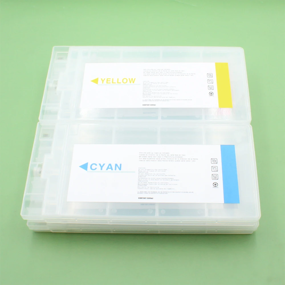 

4pcs 500ml/color Empty Refillable cartridge With One Time Chip for Noritsu D701 D703 D1005 printer