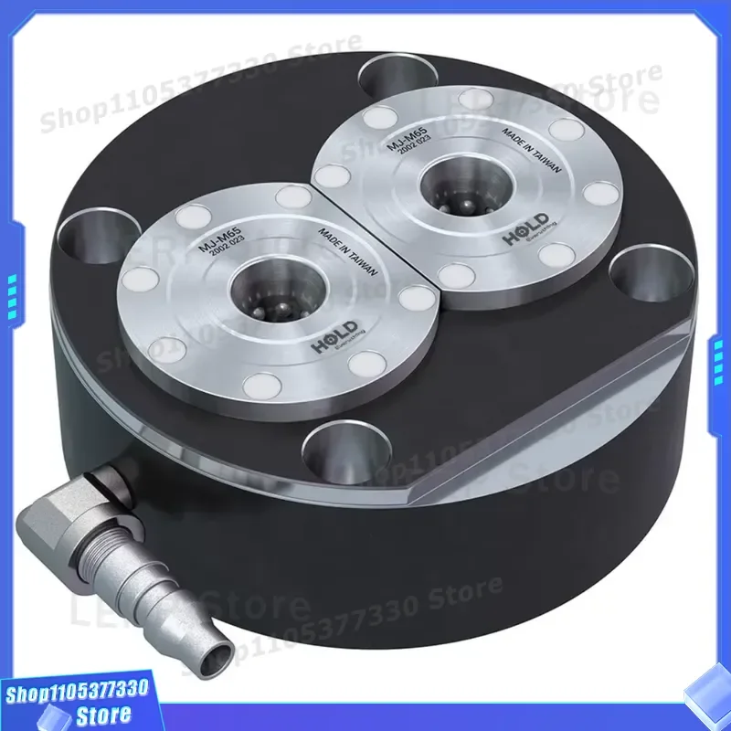 High Precision Pneumatic Milling Fixture CNC Quick Change System Zero Point Chuck Clamping Device S45C Black Multi Piece