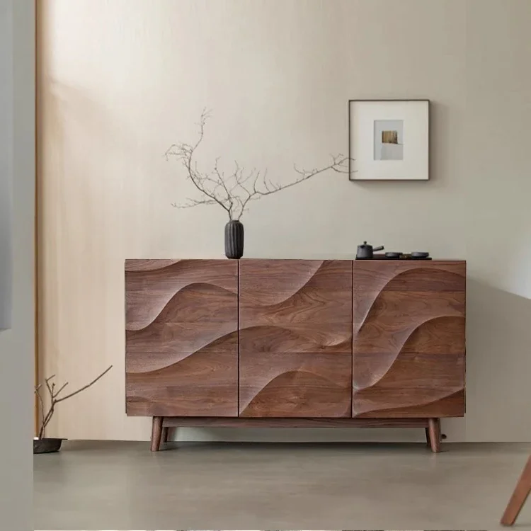 

SAT049 Modern Solid Wood Living Room Furniture Corner Cupboard & Entryway Cabinet Combo