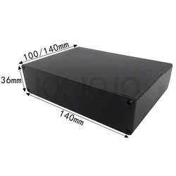 Aluminum Enclosure 140*36*100/140mm Integrated Black Box Waterproof Case Electronic Box DIY Power Housing Instrument