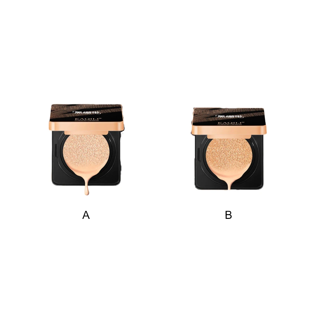 3pcs Air Cushion BB Moisturizer Foundation Full Cover Facial Waterproof Brighten Tone Air-permeable Concealer Lady