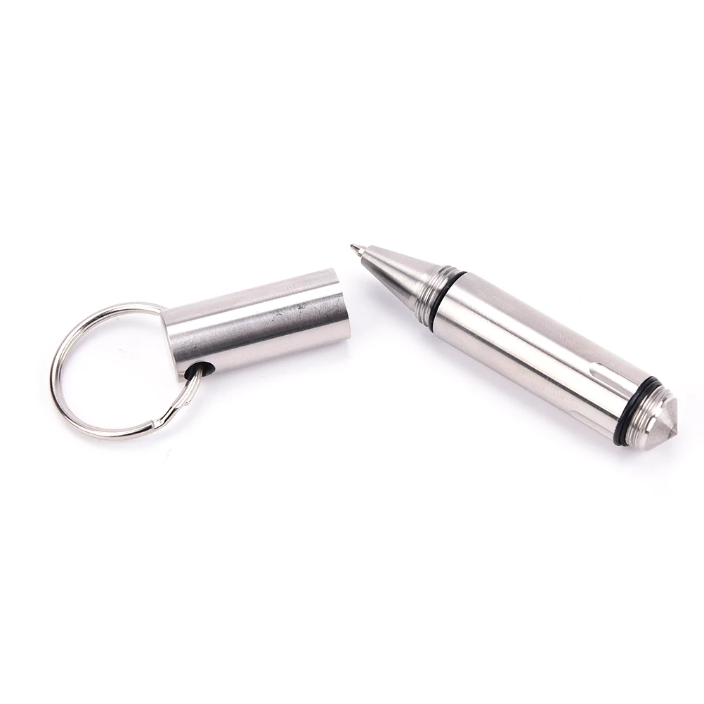 Mini EDC Pocket Tactical Pen Survival Outdoor Stainless Steel Keychain Tool Broken Window Glass Breaker