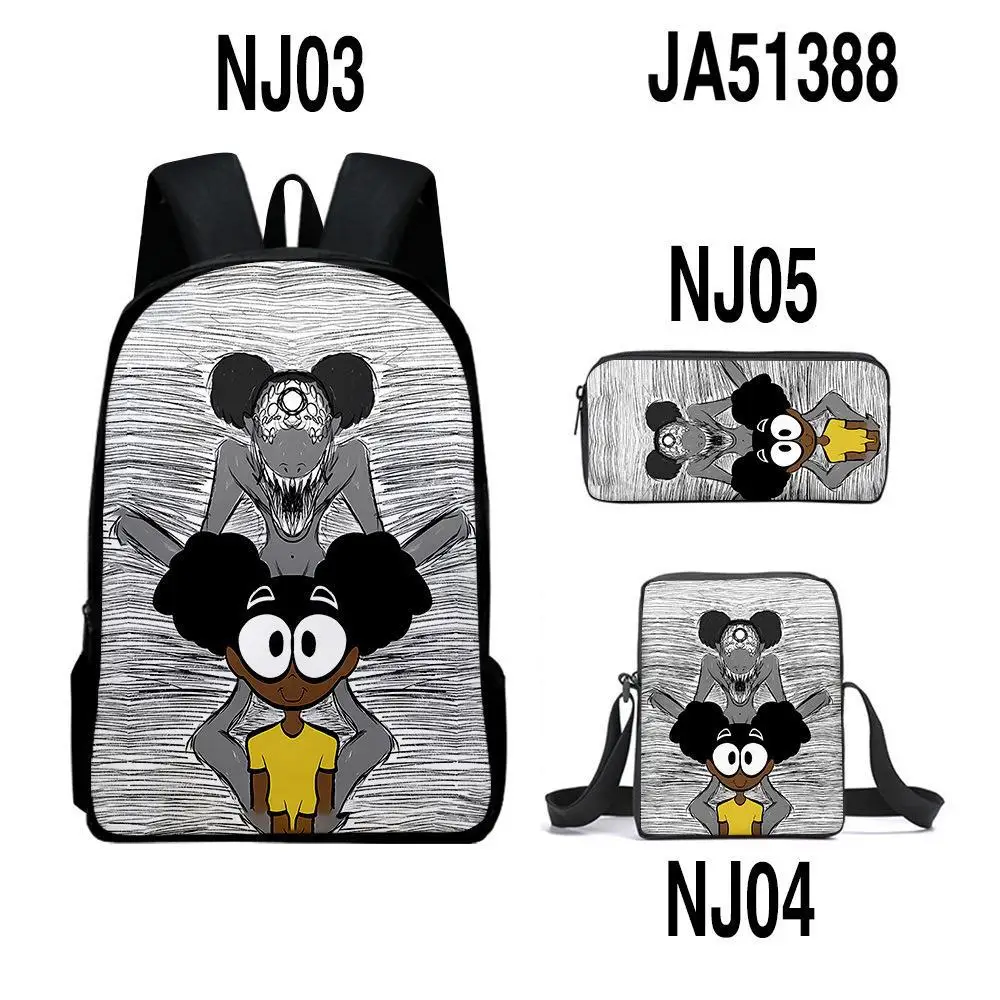 

Harajuku Youthful Amanda the Adventurer 3D Print 3pcs/Set Student Travel bags Laptop Daypack Backpack Shoulder Bag Pencil Case