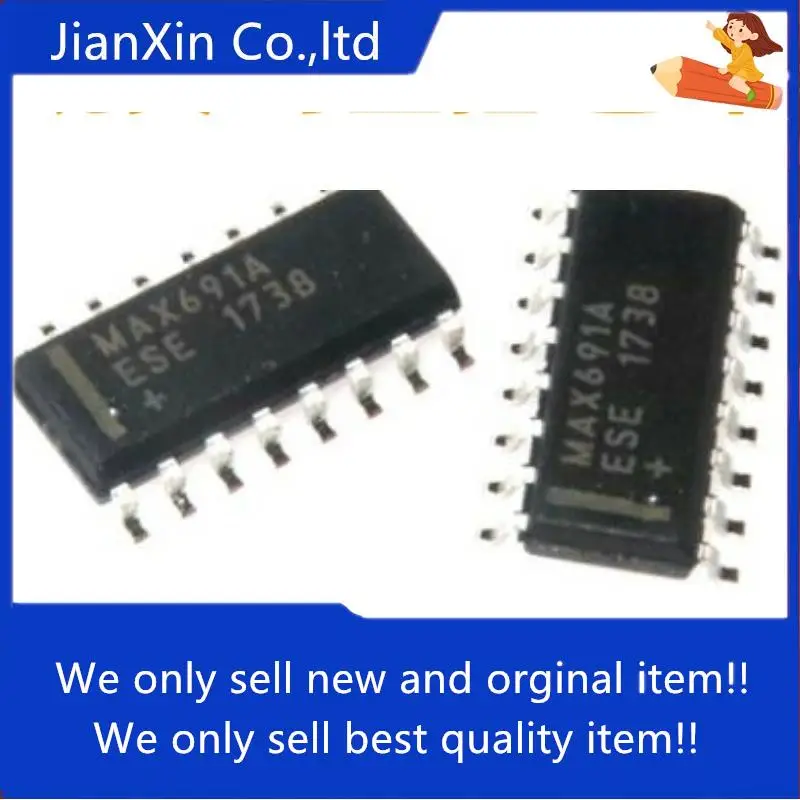 

10pcs 100% orginal new MAX691 MAX691A MAX691AESE monitoring circuit IC SOP16 patch