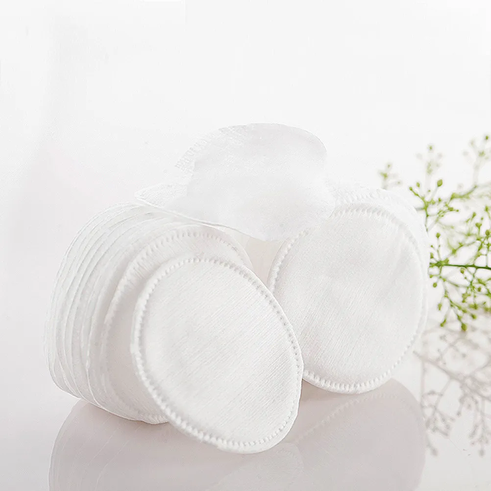 Makeup Cotton Pads 60 Count Ultra Thin Three Layer Facial Cleansing Pads for Travel Skincare Makeup Removal