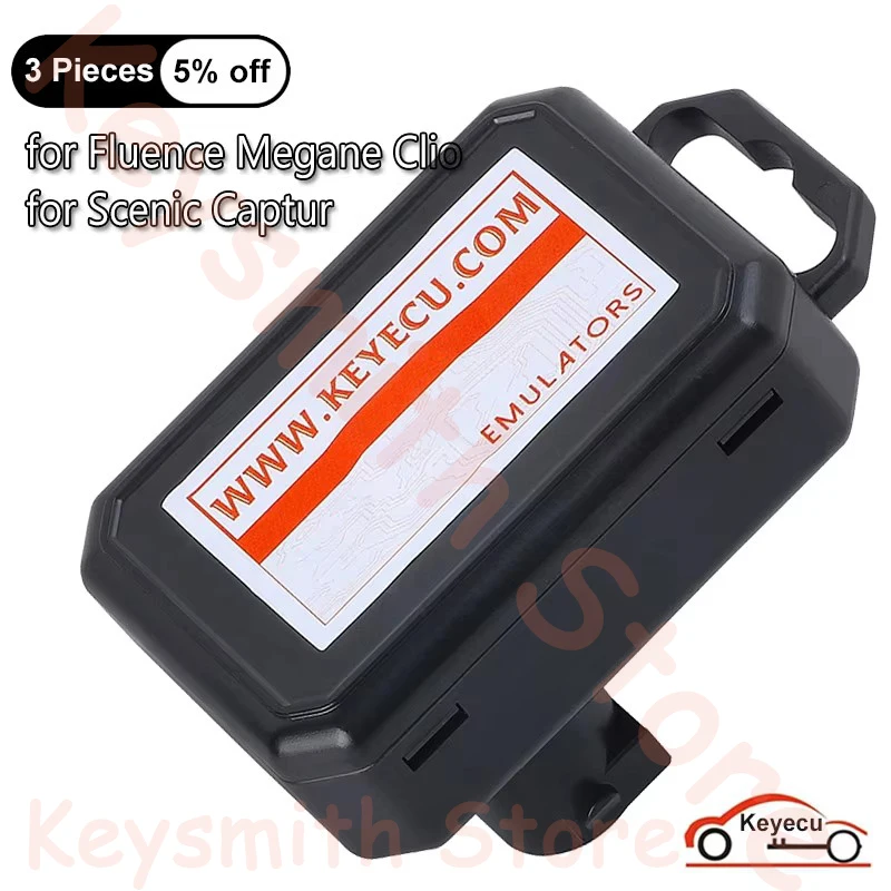 

KEYECU для Renault Fluence Megane Clio Scenic Captur, универсальный эмулятор блокировки рулевого управления, вилка и запуск
