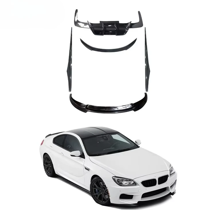 

Комплект из углеродного волокна в стиле M6V для F12 F13 True M6, комплект кузова, передняя губа, боковая юбка, задний диффузор, спойлер