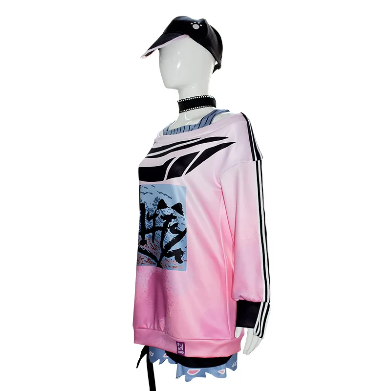 Game Project Sekai Cosplay Colorful Stage Akiyama Mizuki Cosplay Costumes Hat PJSK MZK Cosplay Dress With Hat Halloween Uniforms image 5