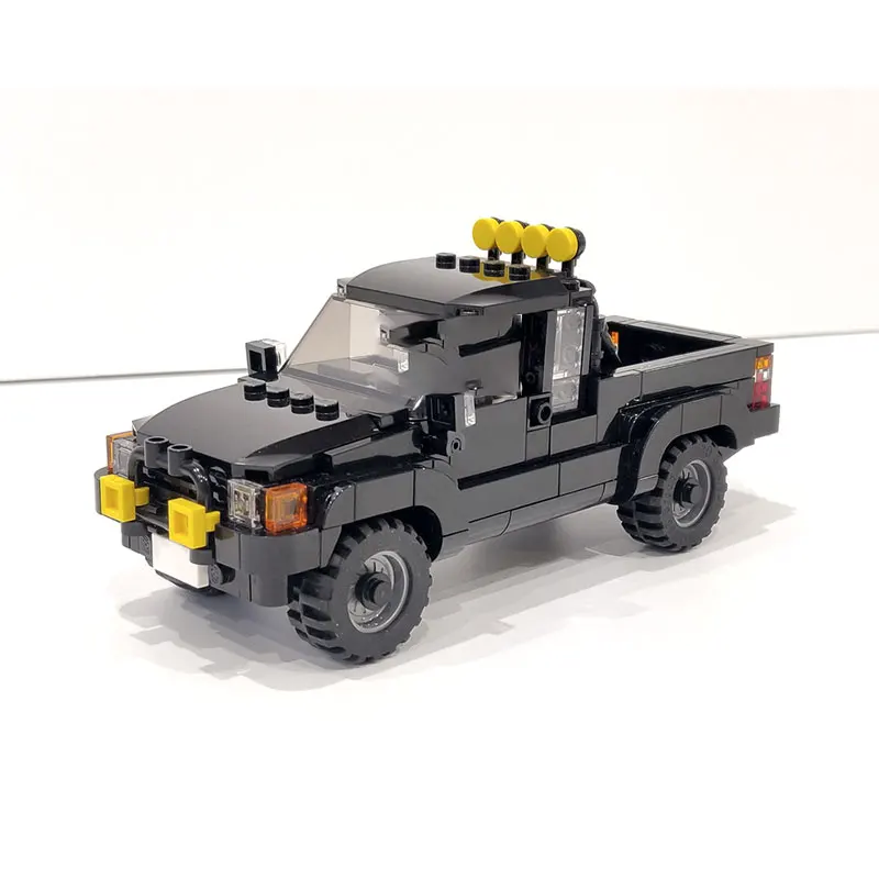 MOC-116403 빌딩 블록 자동차 스포츠 시리즈 블랙 오프로드 차량 DIY 모델 선물 교육 창의력 퍼즐 생일 장난감