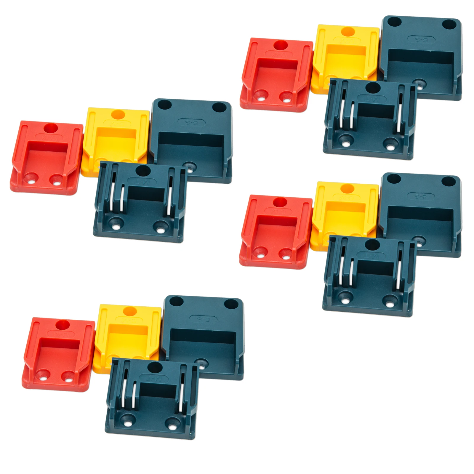 5-10PC Wall Mount Storage Bracket For Makita/Bosch/Dewalt/Milwaukee 18V Li-ion Battery Tool Machine Drill Holder Slots Stand