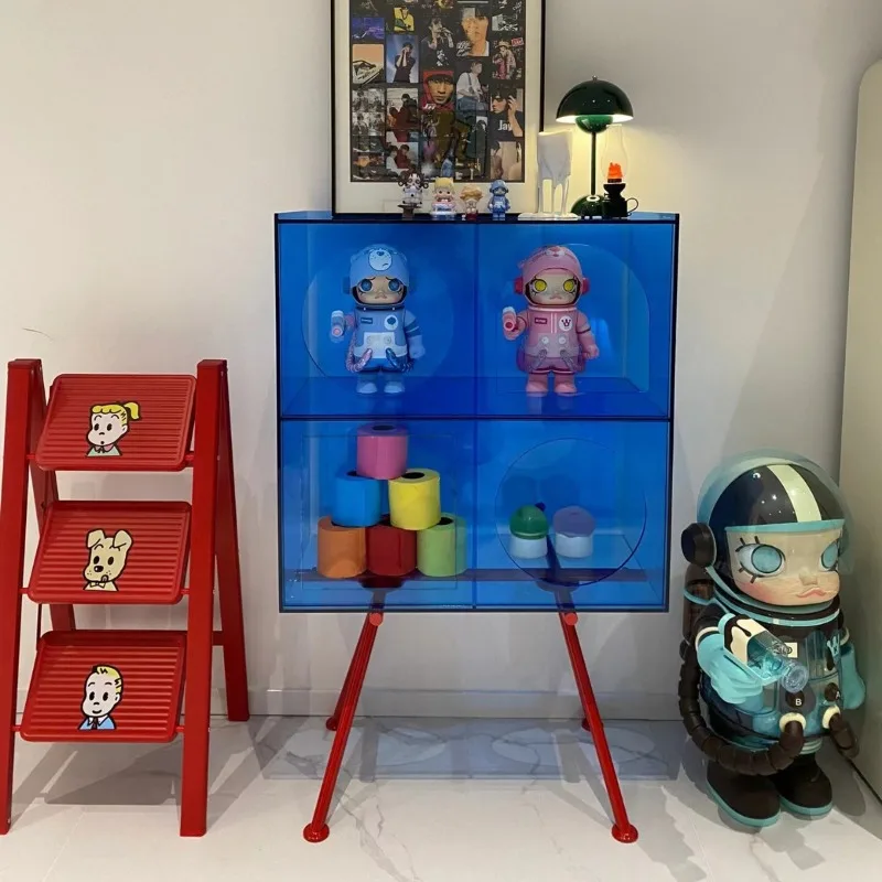 entrance cabinet, small apartment acrylic tea cabinet, modern simple living room storage cabinet, light luxury wine cabinet