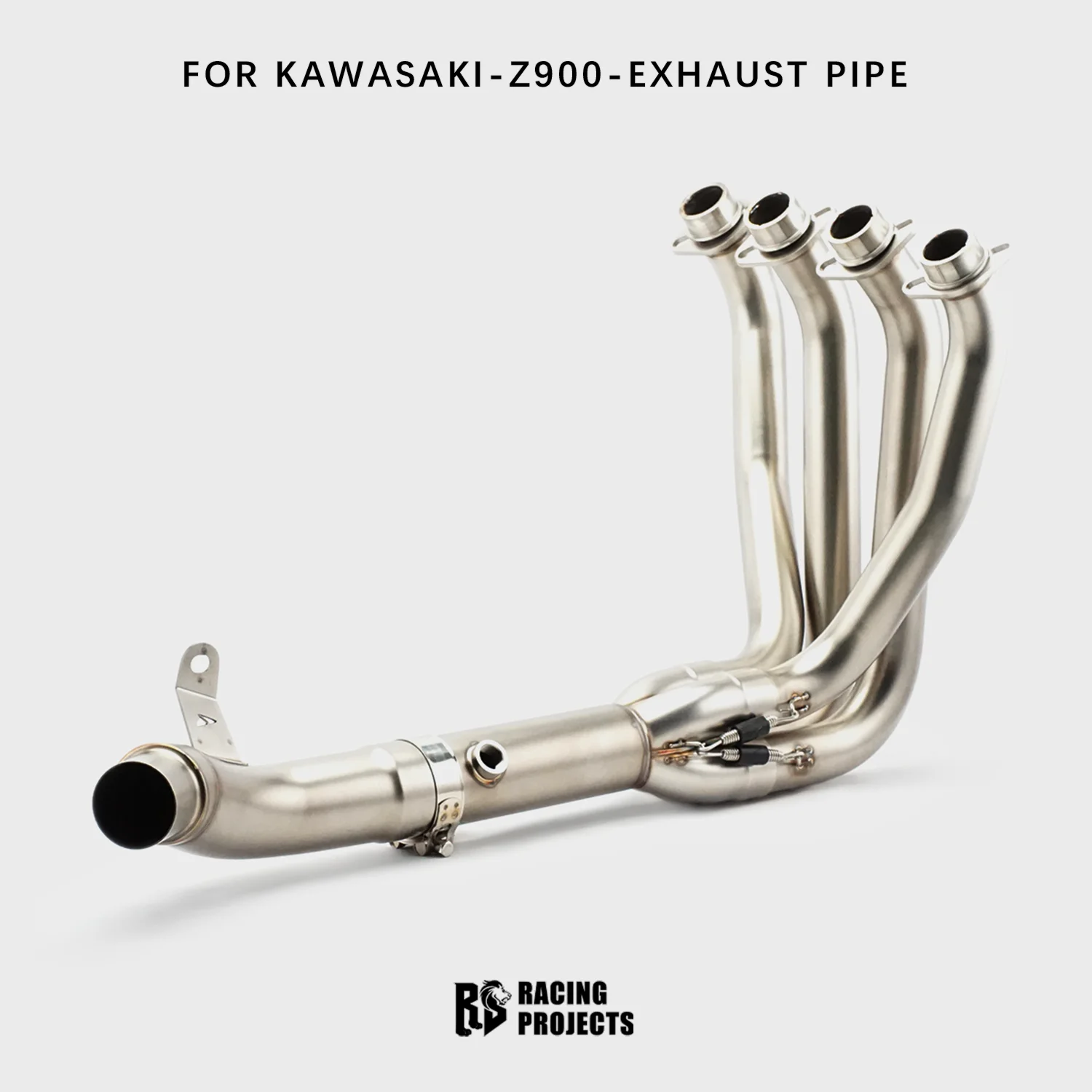 Sistema di Scarico Completo RS per Z900SE Z900 2017-2026, Silenziatore 51mm, Tubo di Collegamento Anteriore in Acciaio Inox Titanio