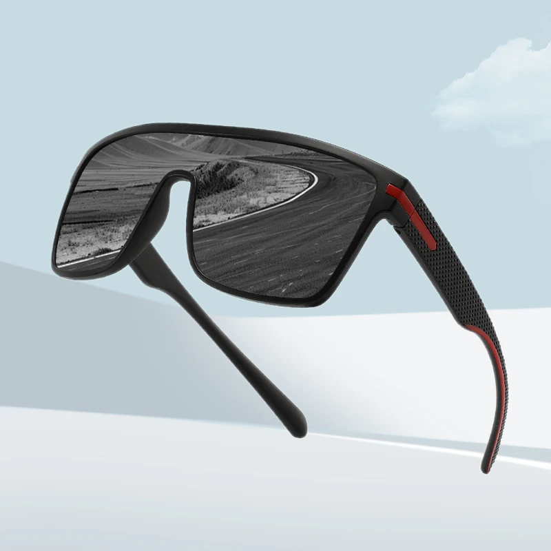 Fashion Polarized Square Sunglasses Oversized Anti-Glare Driver Mirror UV400 Sun Glasses for Men And Women