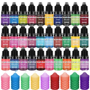 Kerzenwachs, hoch konzentriert Kerzenfarbstoff, Ölbasis Flüssigkeit, Soja -Wachs, jeweils 5 ml, 30 Farben 6 Hauptverkäufe kaufen Sojalöl direkt von Fabrica - №1