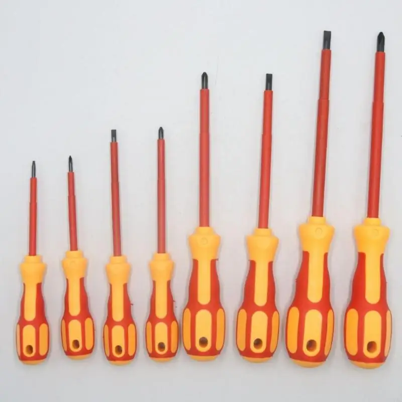 Multipurpose 9 Piece Insulated Screwdriver For Efficient Home Repairs C7AC