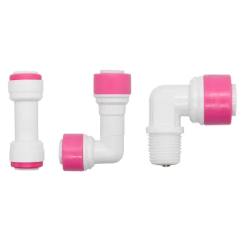 YQBS RO válvula de retención de agua sin retorno codo recto 1/4 ''3/8'' conector rápido manguera instalación de tuberías piezas del filtro de agua