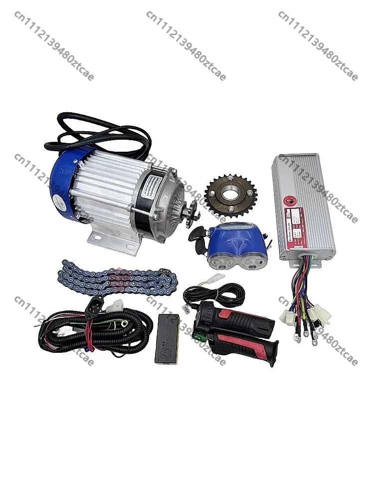 48V 1000W Electric Tricycle Conversion Kit Brushless Motor Controller Gear Plate DIY