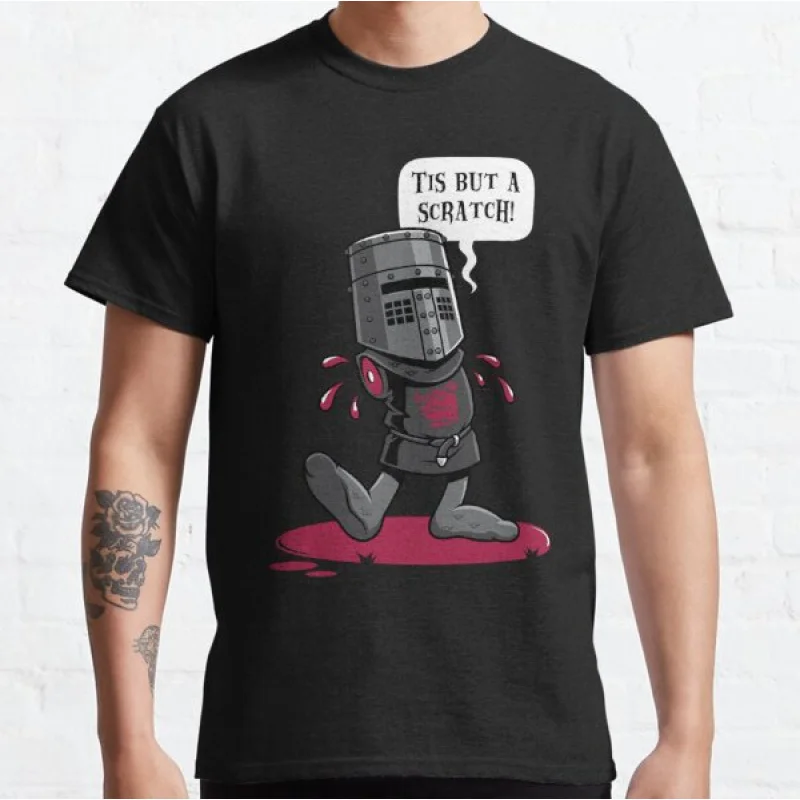 

The Black Knight Monty Python and the Holy Grail Movie A Vintage Flesh Wound gift T shirt for men Large size Tops S-6XL