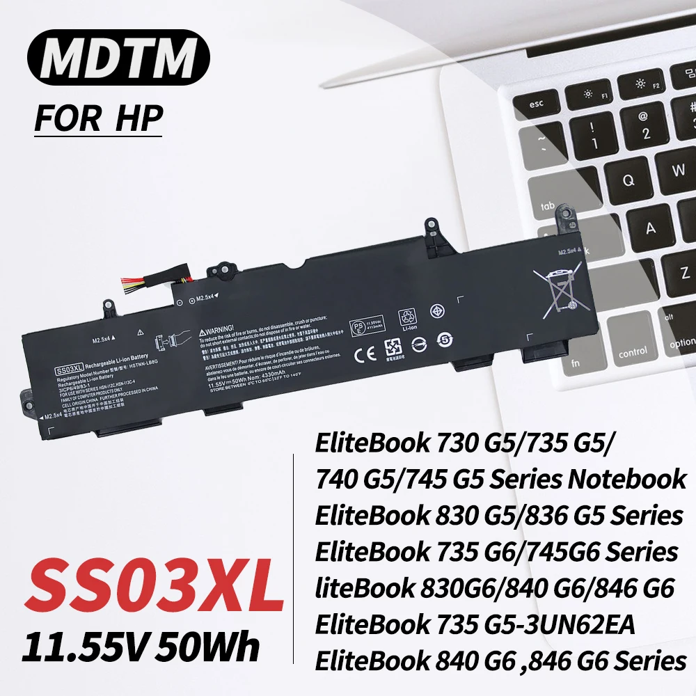 SS03XL 933321-855 Laptop Battery for HP EliteBook 840 G5 G6 730 735 740 745 830 846 G5 735 745 830 G6 ZBook 14U G5 G6 HSN-I13C-4