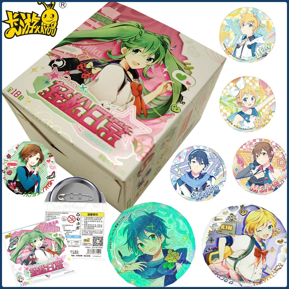 

KAYOU Hatsune Miku Creative Cartoon Anime Peripheral Round Badge Handmade Tinplate Brooches Fashion Jewelry Accessories Gifts