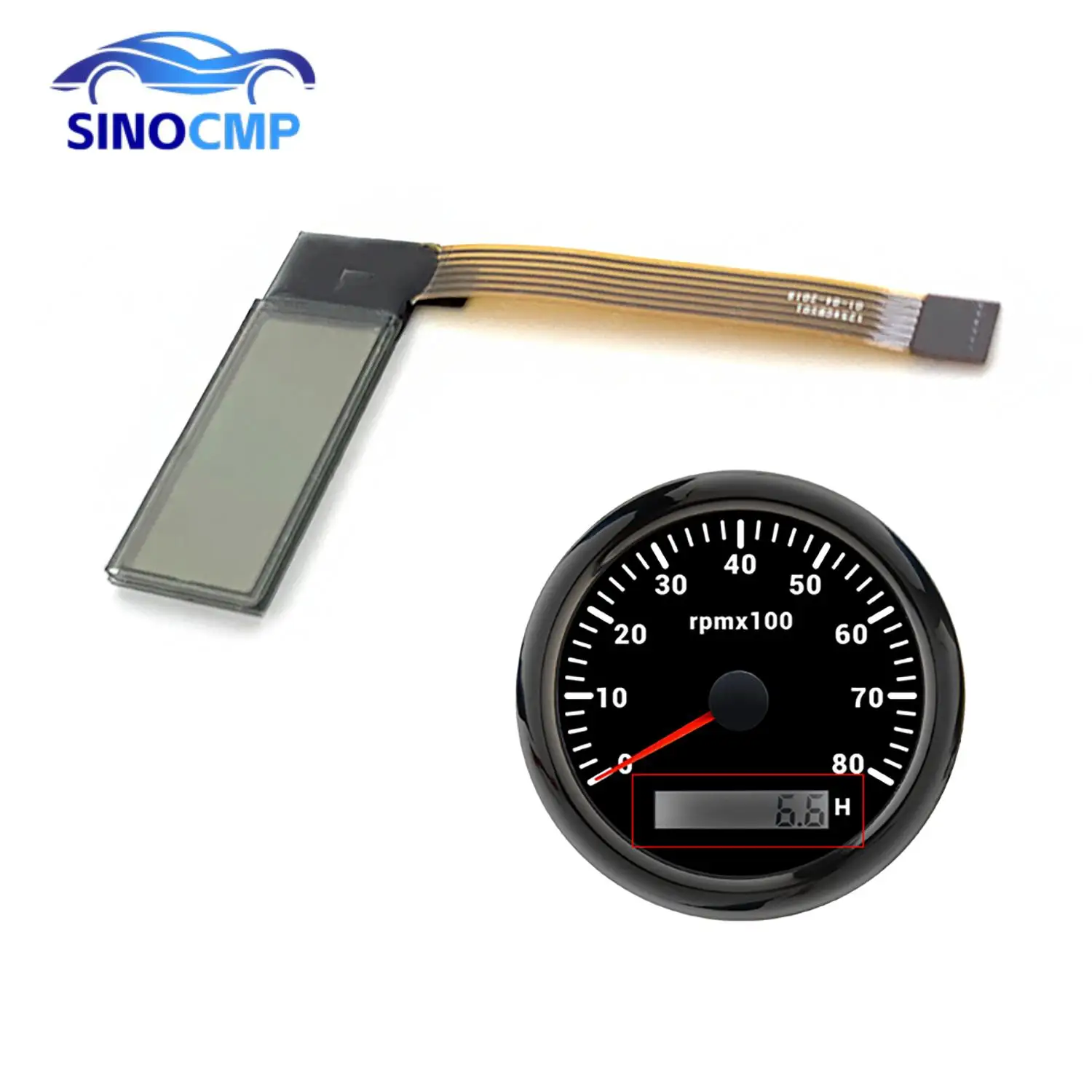 VDO Tachometer LCD Screen for Kenworth Truck JCB Volvo Penta Boat Yanmar Marine Hour Meter Display